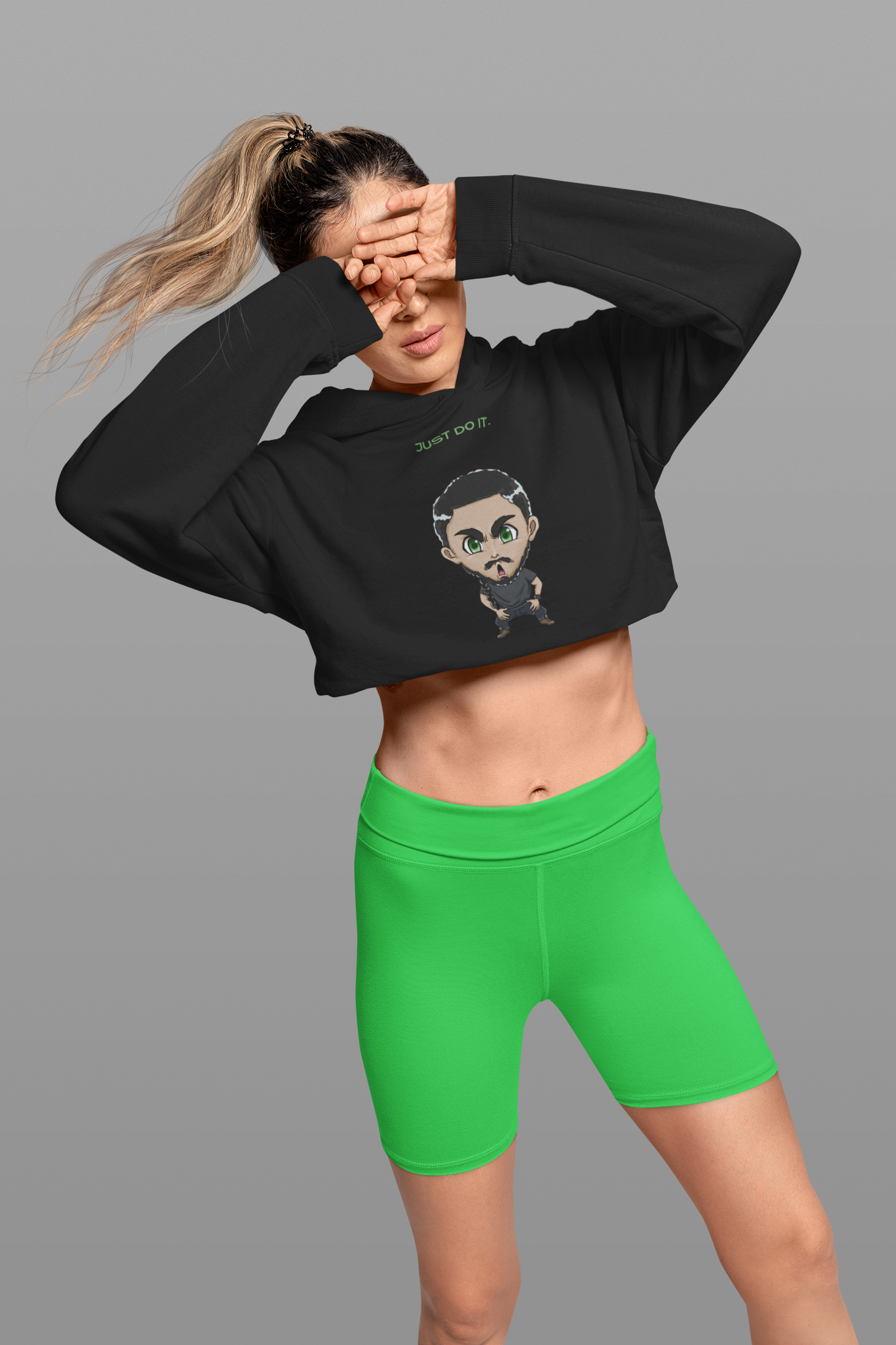 Just Do It Crop Hoodie