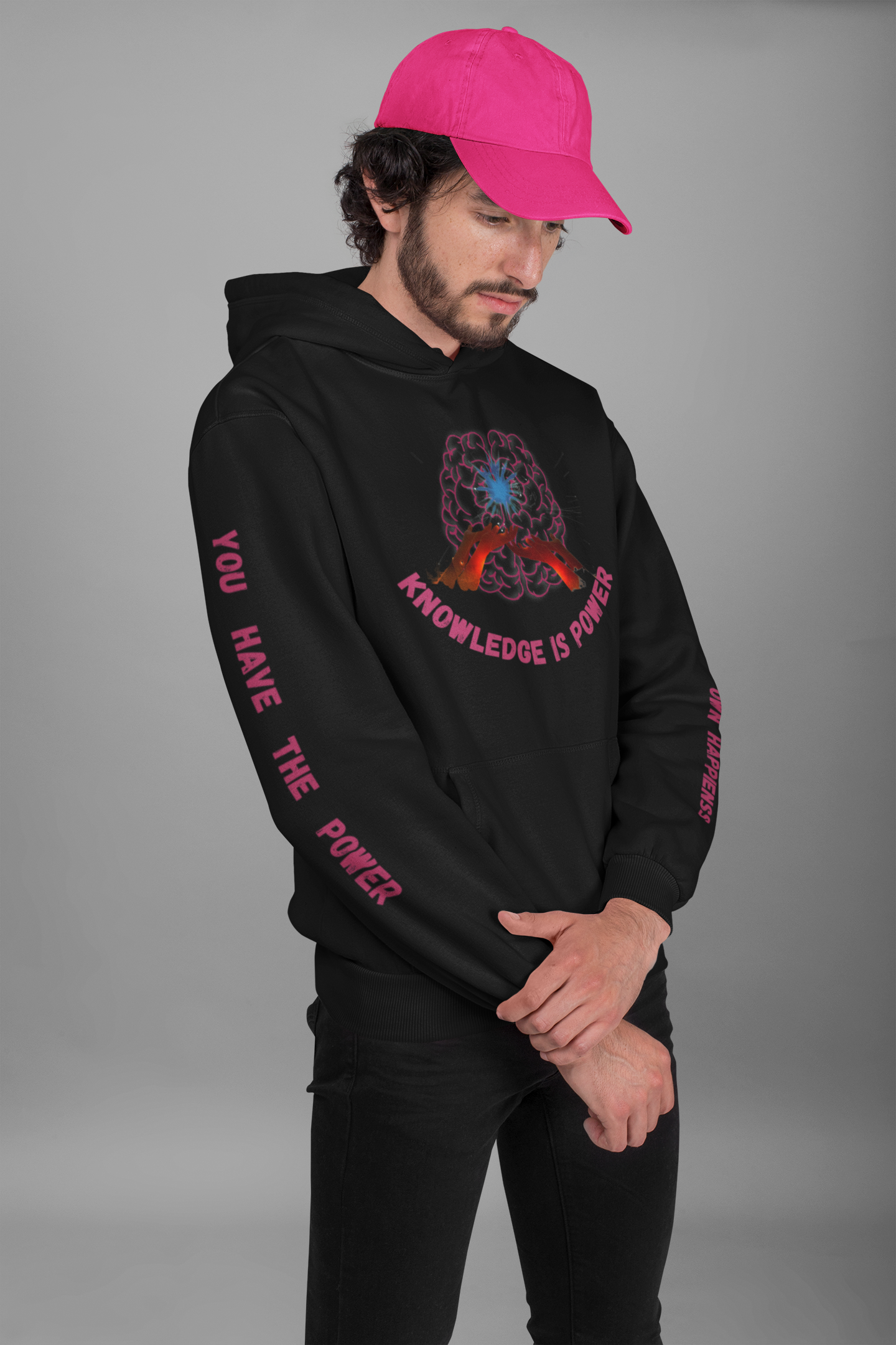 Knowledge is Power Hoodie - Black